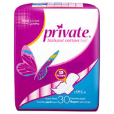 Private Maxi Pocket 30 Pads Super With Wings - MazenOnline